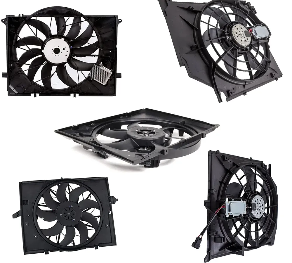 AC Condenser Cooling Fan Cooling Radiator Fan Car Electric Fans for Bmw E46 E39 X5 E30 E90 323i Mercedes