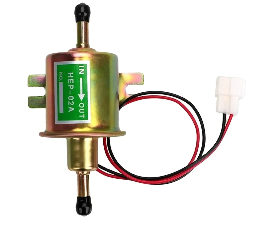 12V Electric Fuel Pump Universal Fuel Pump HEP-02A Universal Low Pressure Gas Diesel Fuel Pump 2.5-4psi